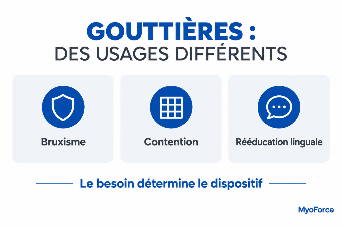 Gouttière dentaire : les types et leurs usages